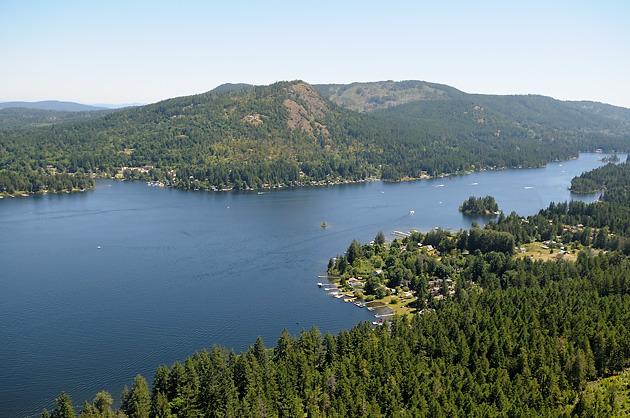 Shawnigan Lake, Vancouver Island Aerial Photograph